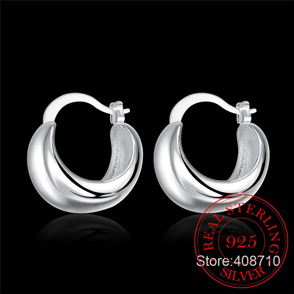 Pendientes románticos de tuerca para mujer, joyería fina de plata 925, joyería suave con forma de huevo, regalo de fiesta de boda, gran oferta