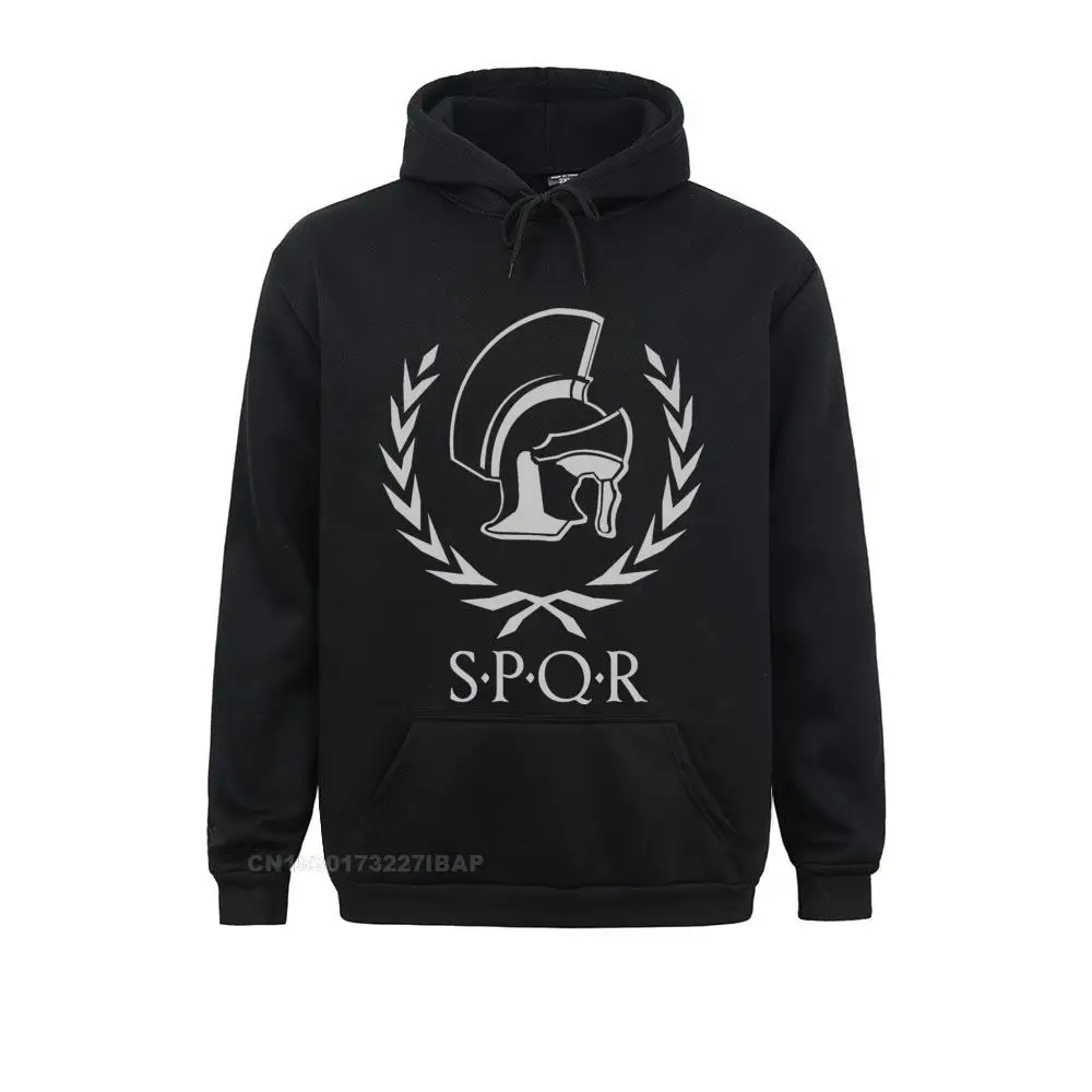 SPQR Men Hooded Pullover Fashion Rome Cotton Men's Wreath And Helmet Hoodie Laurel Jacket Long Sleeve Classic Hoodies