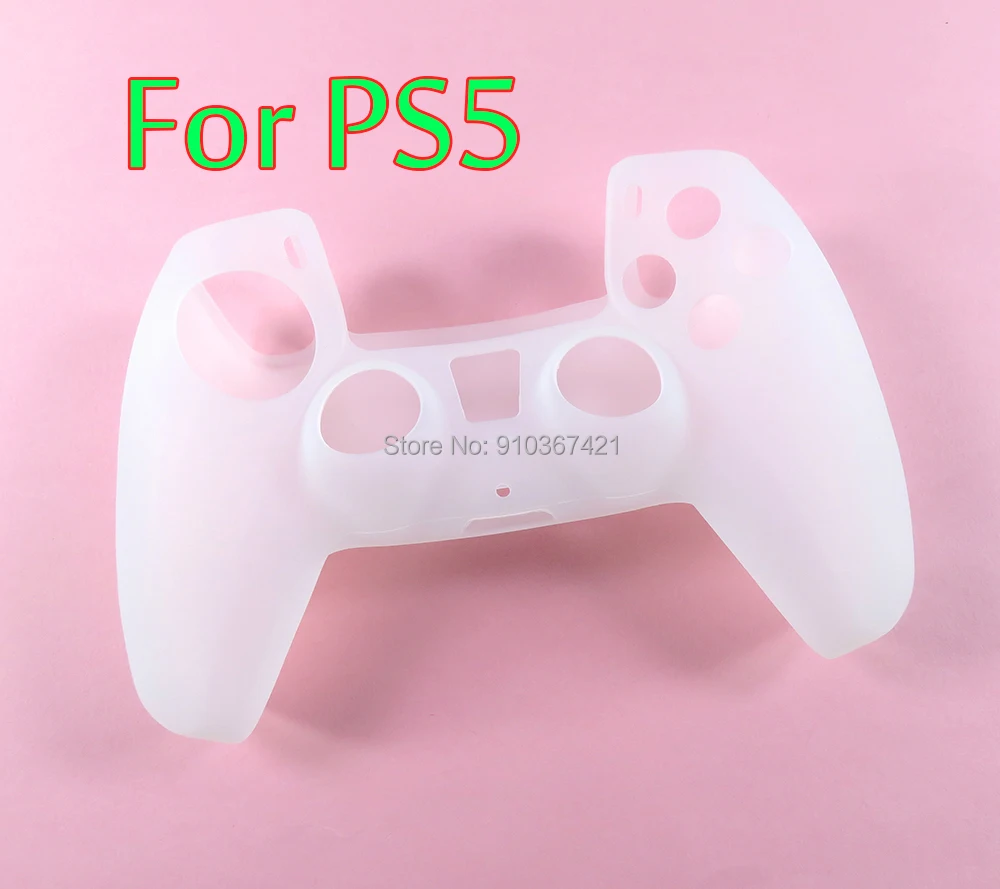 1pc Handle Silicone Gel Rubber Case Cover for Sony PlayStation PS5 Controller Game Dustproof Skin Protective Anti-Slip Cover