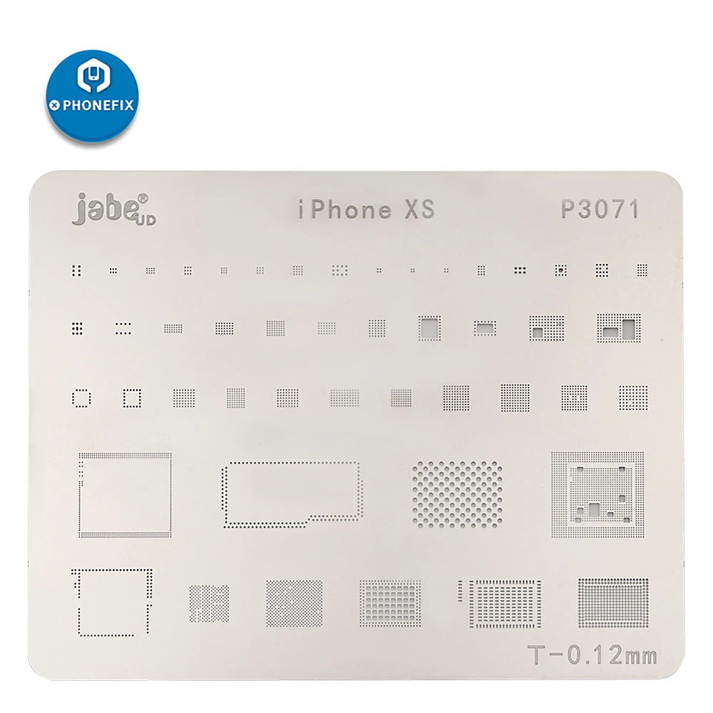 Jabe BGA Reballing Stencil Bản Mẫu Cho iPhone XR XS XSMAX Cho HDD/WIFI/IC Âm Thanh/BT/baseus/EEPROM IC BGA Làm Lại Reballing