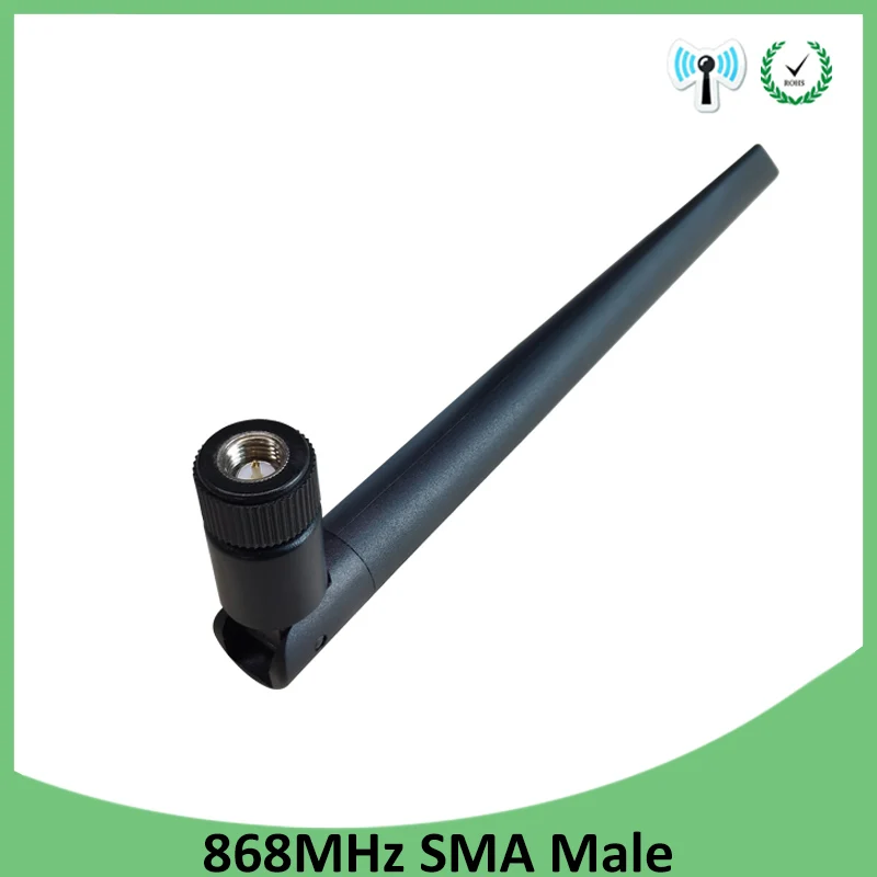 EOTH 2P 868MHz 915MHz LORA Antenna 5dbi SMA Male FEMALE Connector 915 868 MHz IOT antena 21cm pigtail ipex 1 waterproof Lorawan