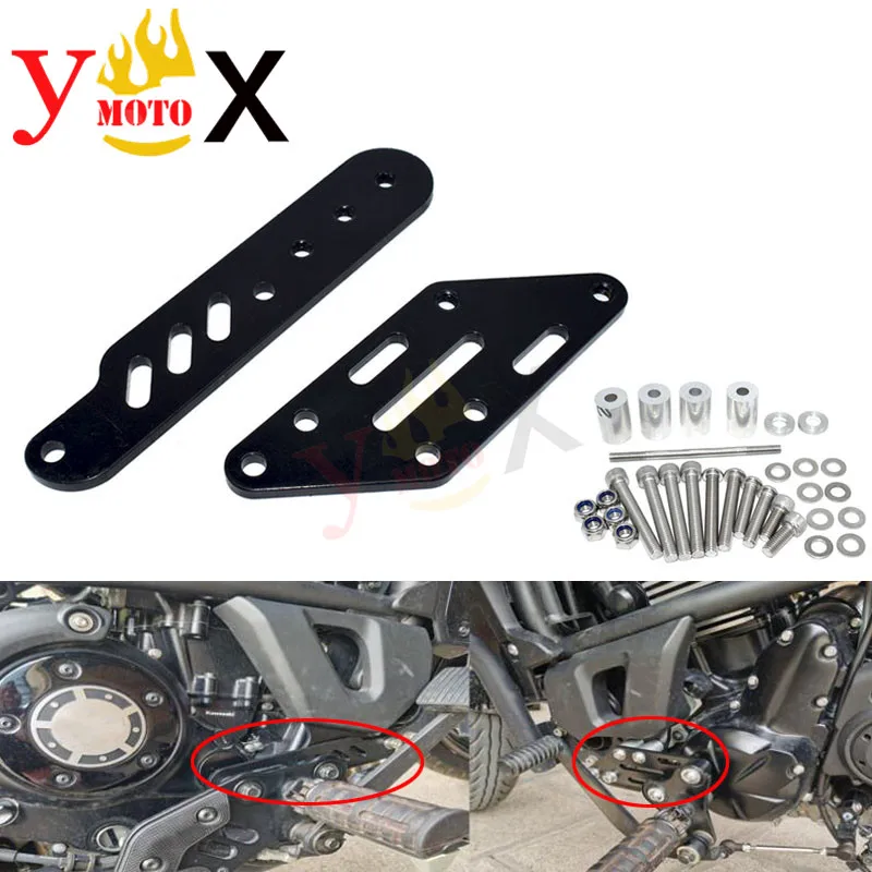 VN 650 Touring Modified Back Move 10CM Front Footpeg Bracket Footrest Holder Support Mounting For Kawasaki VN650 Vulcan S 650