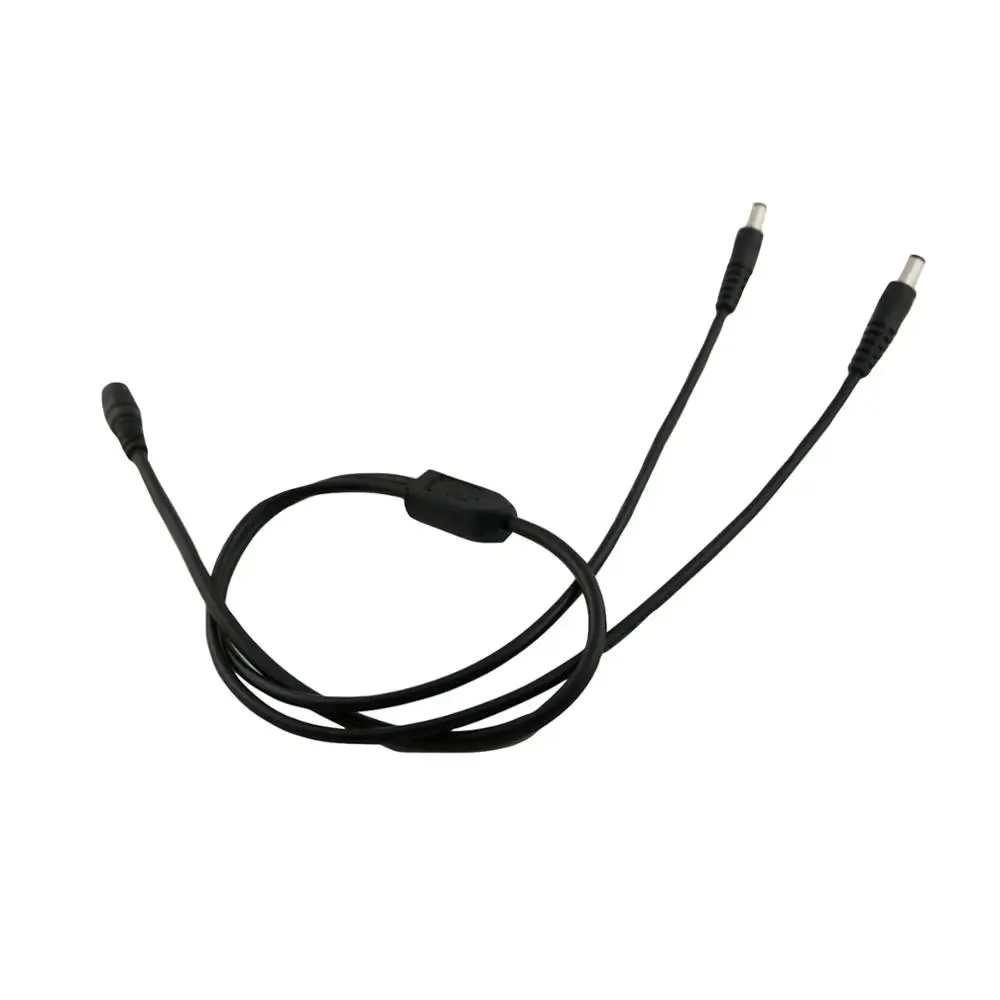 1 كابل تمديد طاقة تيار مستمر ، 5.5 مللي متر × 2.5 مللي متر أنثى إلى مزدوج 5.5 × 2.5 مللي متر ذكر Y ، كابل موصل CCTV 10A 70 سنتيمتر