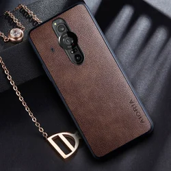 Case for Sony Xperia Pro I coque with Retro business PU leather Skin design phone cover for sony xperia pro i case capa funda