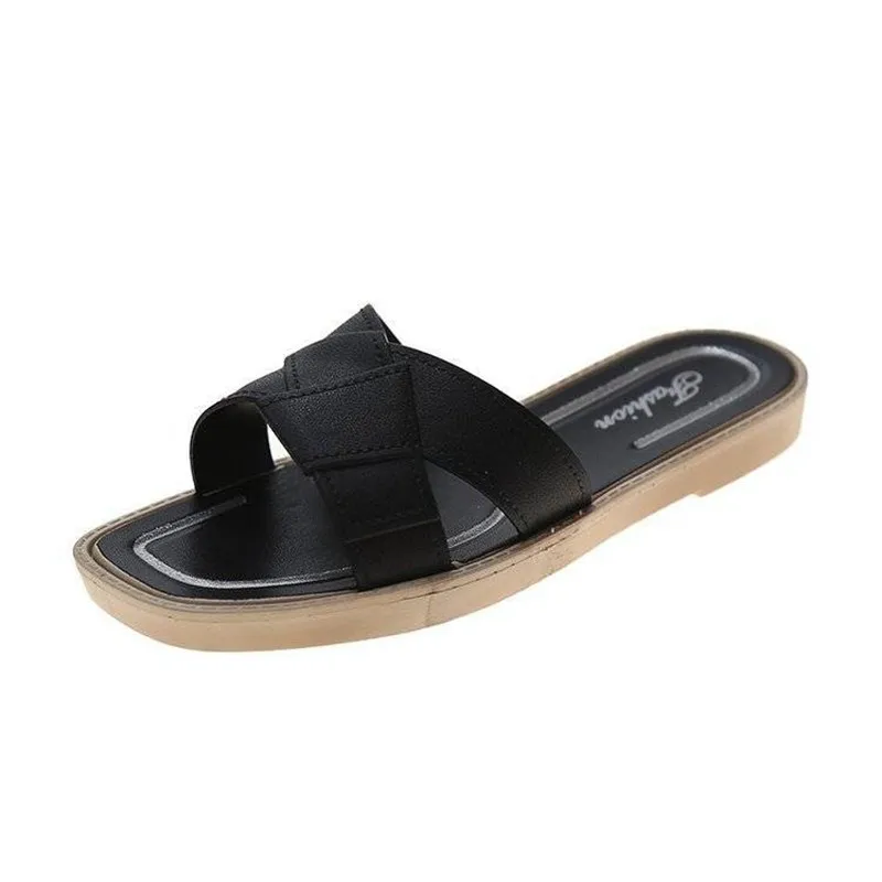 

2021 Wedges Flip Flops Slippers Women Shoes Anti-Skid Slides Female Sandals Platform Beach Slippers Casual Shoes Chaussure Femme