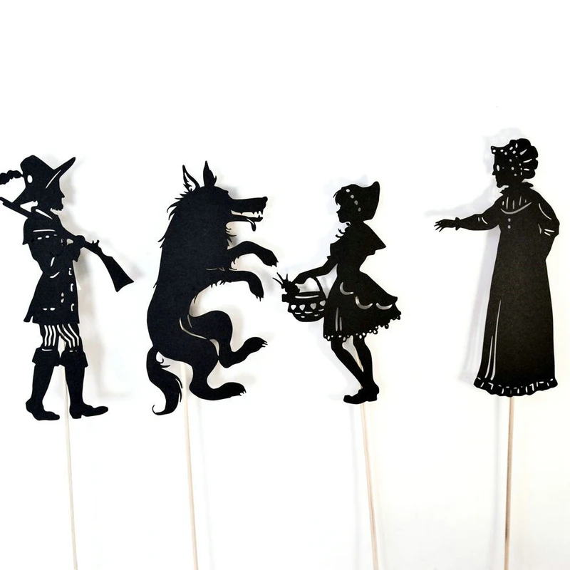 Halloween Party Shadow Play Early Childhood Stories Set Bamboo Stick Silhouette Decoration Home Supplies Movie For Children Room