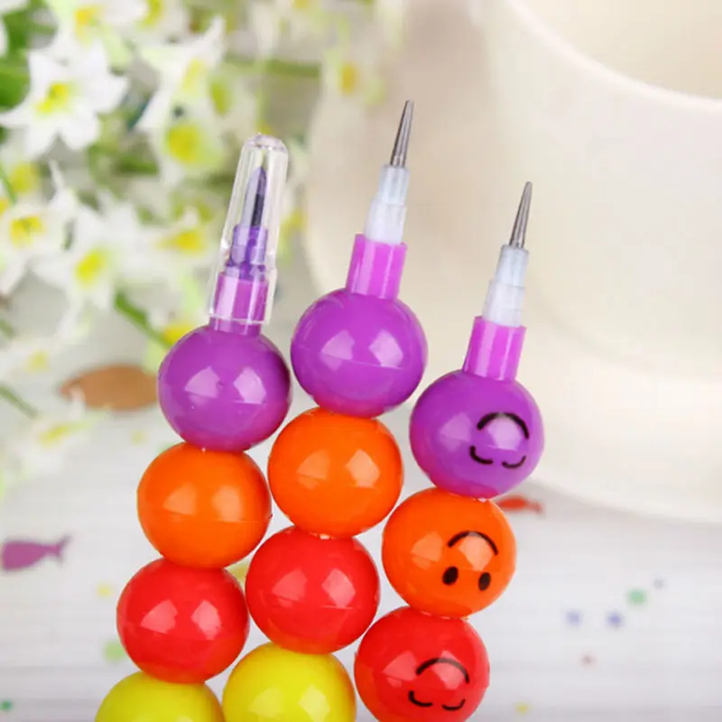 20PCS/SET Creative cartoon smiley face pencil creative style style sugar gourd HB pencil school supplies good student award