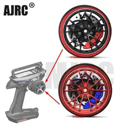 AJRC Black Red Metal remote control handwheel for SANWA MT4 MT4S M11X M11 MX-V