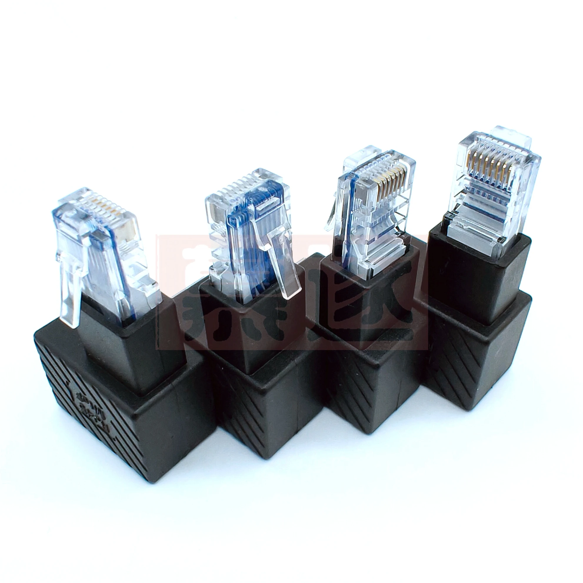 1PCS Multi-angle 90 Degree RJ45 Up Down Right Left Angled 8P8C FTP STP UTP Cat 5e Lan Ethernet Network Extension Adapter