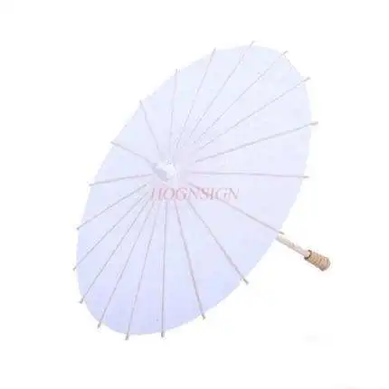 Children's blank oil paper umbrella craft umbrella white kindergarten art painting umbrella hand painted handmade