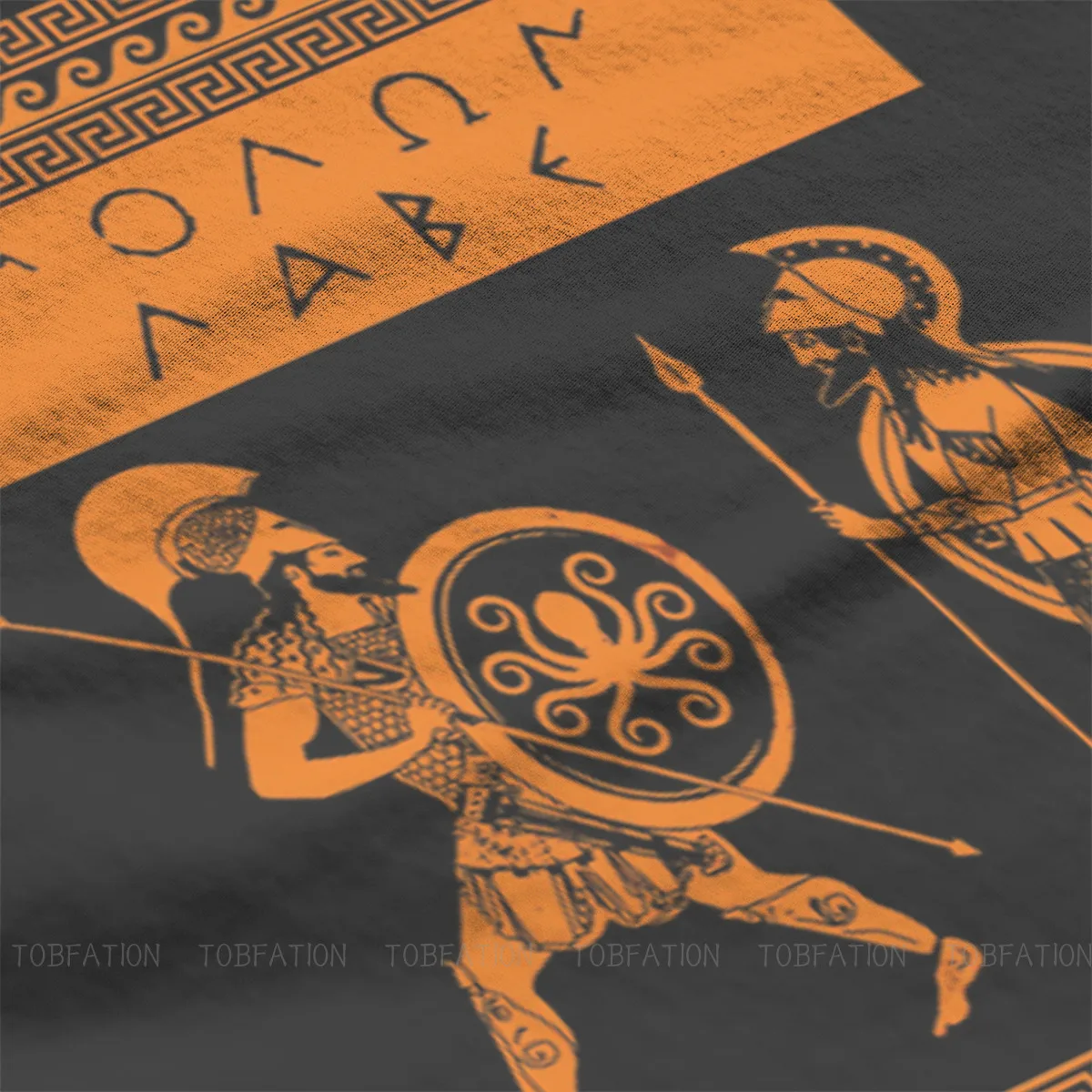 Ancient Greeks Spartan Molon Labe TShirt Men Gothic Oversized Punk Crewneck Cotton T Shirt 2020