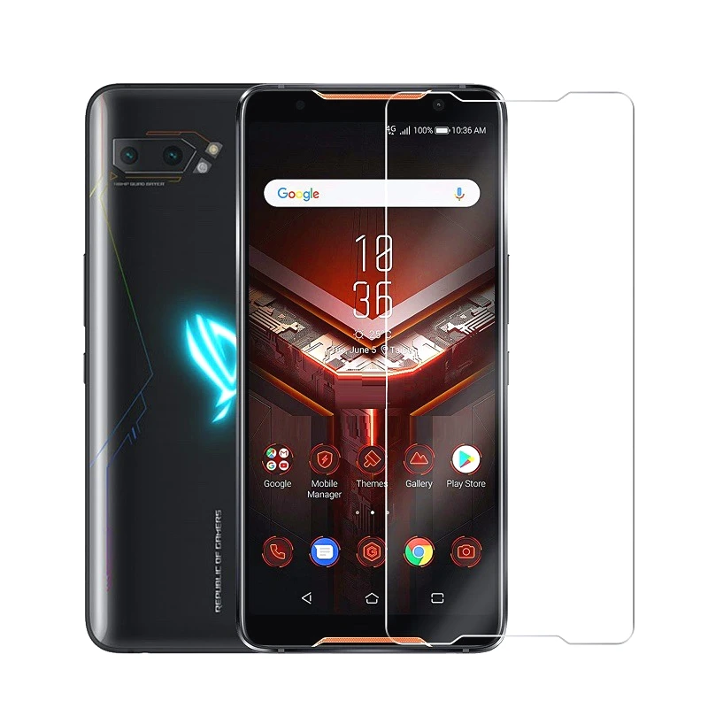 Tempered Glass For Asus ROG Phone II 2 Glass Screen Protector 2.5D 9H Premium Tempered Glass For Asus ROG Phone 2