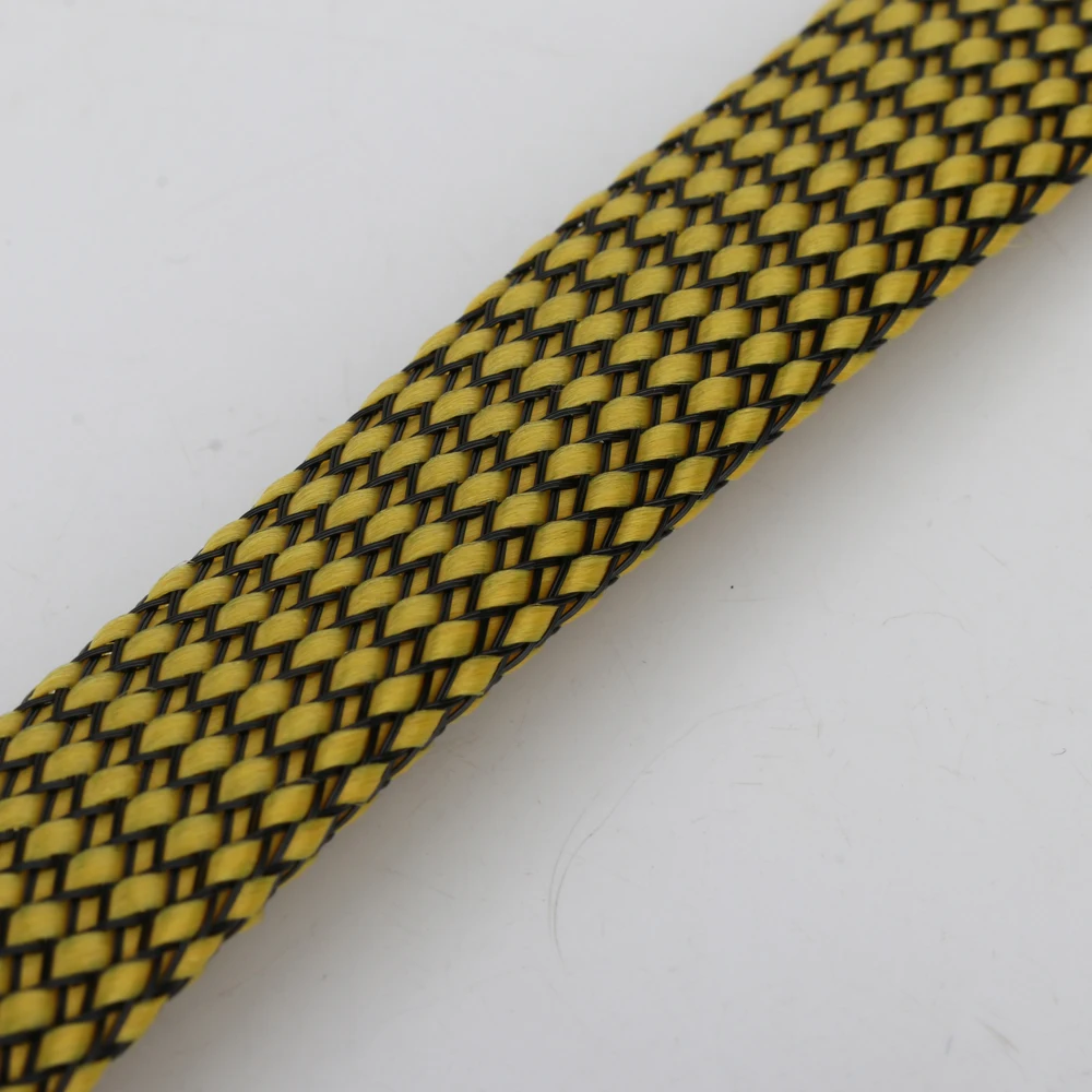 جودة عالية 18 مللي متر شبكة نايلون مضفر التغطيه DIY بها بنفسك سلك الطاقة كابل الأكمام أنبوب الأكمام