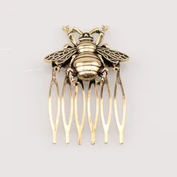 Hot Retro Alloy Comb Bee Hair Comb Ancient Style Hair Clip Hairpin Barrettes Women Hair Accessories Ponytail Holder