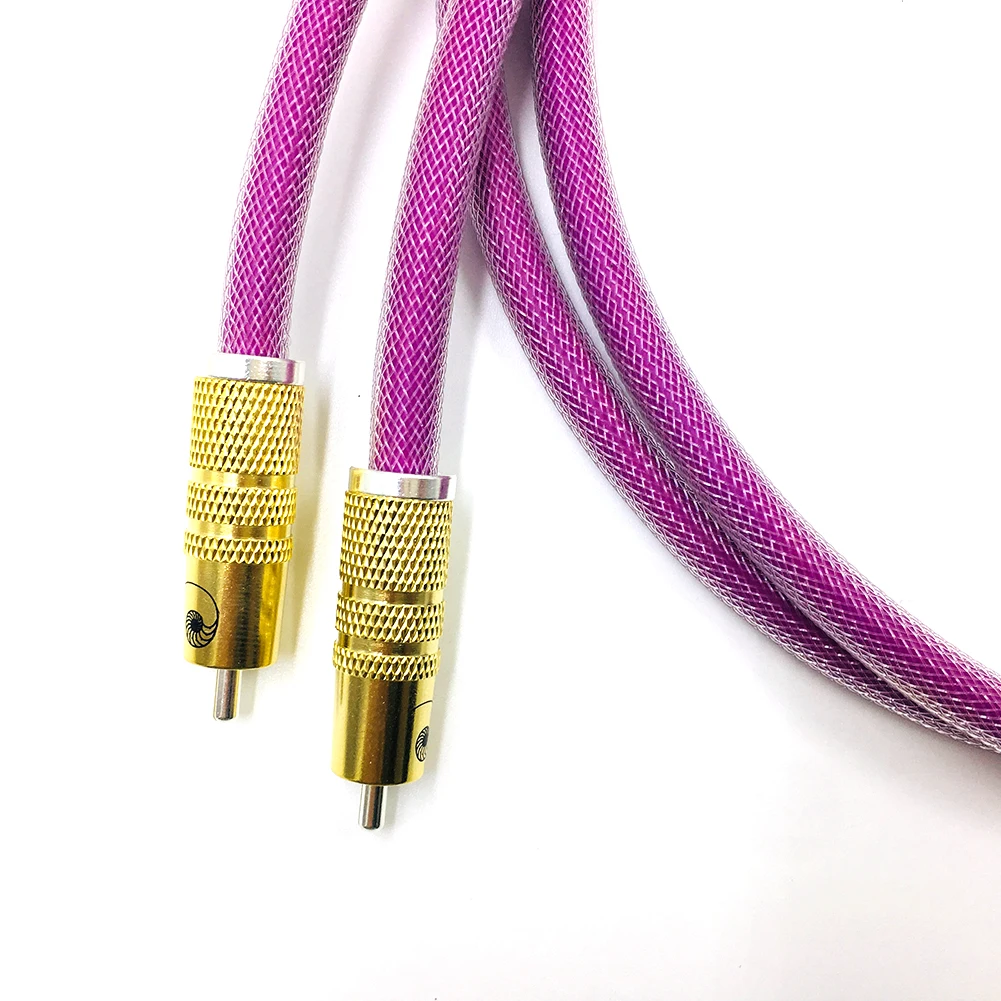 TOP-HiFi คู่ปลั๊ก RCA ชุบทอง XLO-HTP1 RCA XLO Audio CD เครื่องขยายเสียงลําโพง RCA อ้างอิงสายเชื่อมต่อ