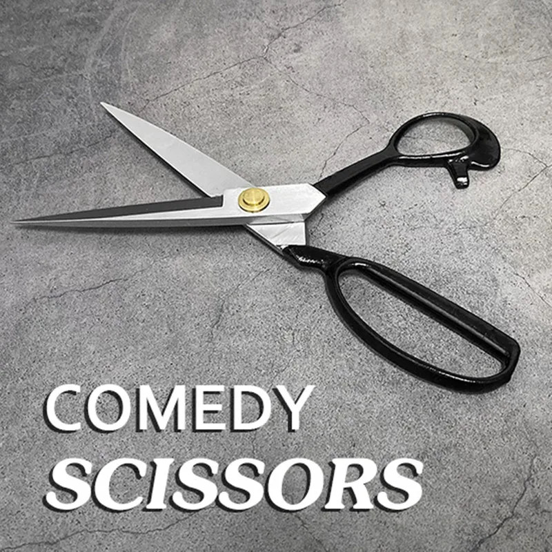 Comedy Scissors (Solid Steel) Stage Magic Trick,Interactive Funny Magic Props,Accessories,Mentalism,Close-Up,Magic Toys Illusion