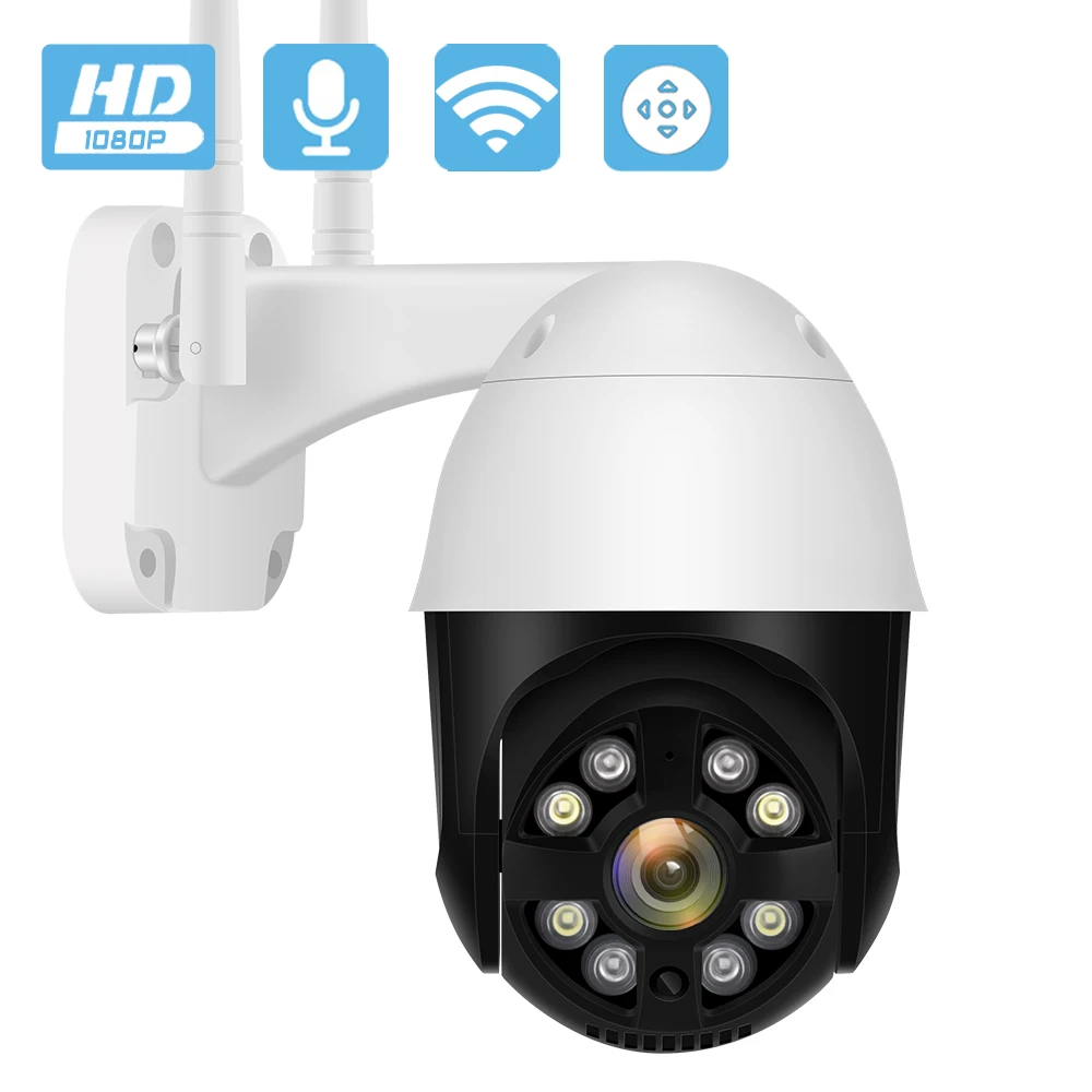 

1080P HD Audio PTZ WiFi Camera Infrared Night Vision 4X Digital Z000m AI Auto Tracking 2MP Outdoor Video Surveillance IP Camera