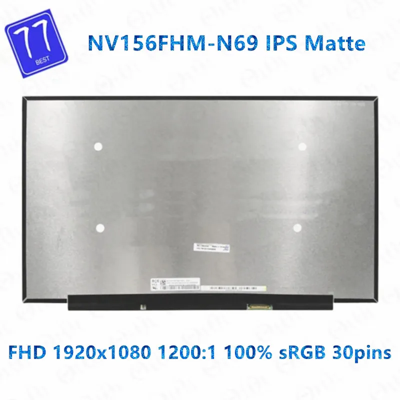 Original For BOE NV156FHM-N69 V8.0 Laptop IPS LED LCD Screen 15.6" Full HD 1920*1080 Slim New Display Panel Matrix Replacement