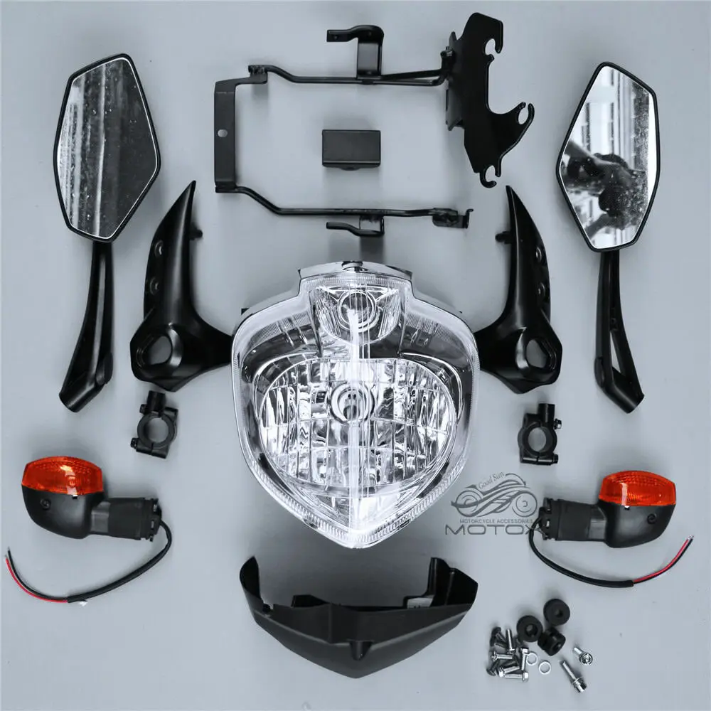 Fit For YAMAHA Fazer FZ6 N FZ6N 2007 - 2010 Motorcycle Headlight Set Assembly Bracket Mirror Speedometer Cover