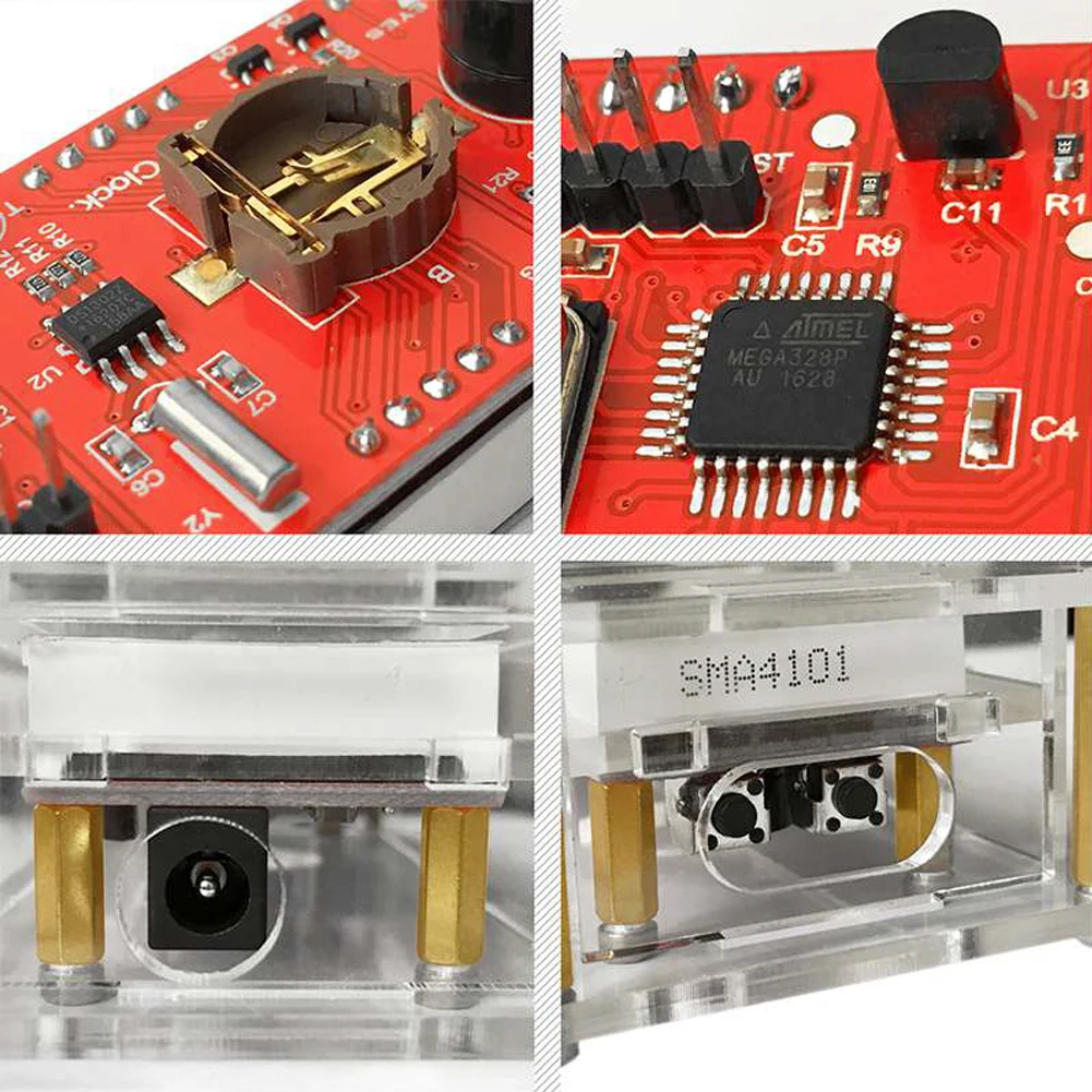 Keyes Kit orologio elettronico intelligente a cifre intelligenti per Arduino fai da te che mostra la temperatura del tempo luminosità sveglia Timekeeper