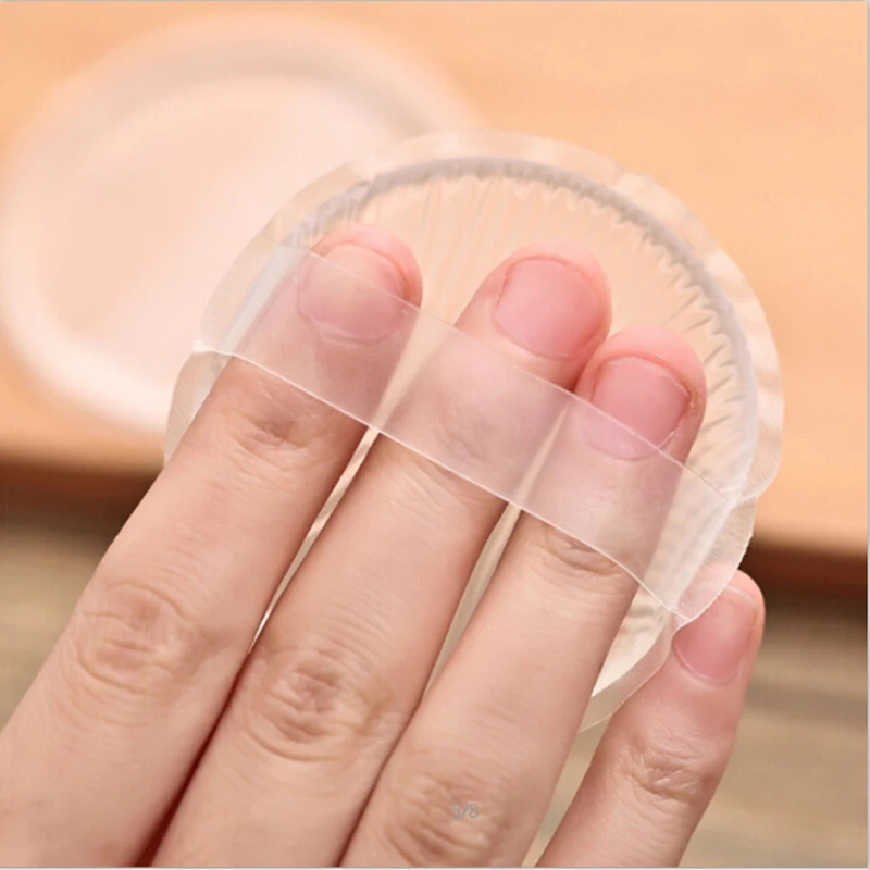 Face Makeup Wet And Dry Makeup Sponge Cushion Powder Puff Dual-Use Silicone Puff durable