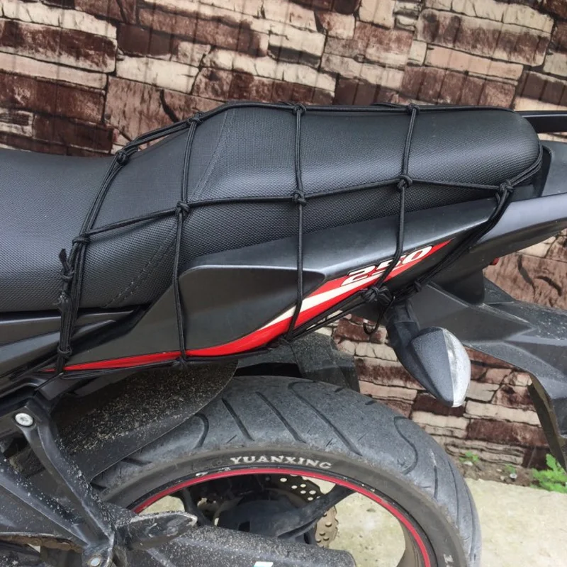 

Universal bungee cargo net motorcycle helmet fixed fuel tank luggage net storage storage net bag for Yamaha Yzf 250 450 R1 R125