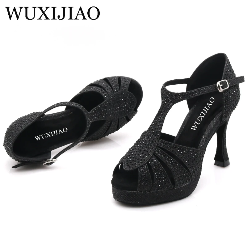 WUXIJIAO Women\'s Latin dancing shoes for adults summer outdoor dance shoes high heels ballroom dancing sandals soft soles