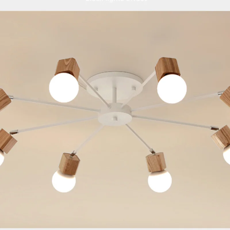 

AC100-240V wood LED ceiling lights living room bedroom children's room ceiling lamp modern lustres de sala plafon