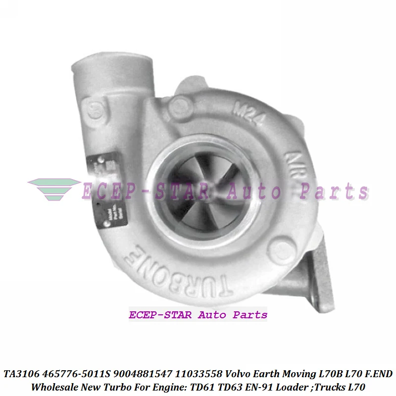 TA3106 465776 Turbo 465776-0010 465776-5011S 9004881547 11033558 For Volvo Earth Moving L70B Loader L70 F.END TD61 TD63 EN-91