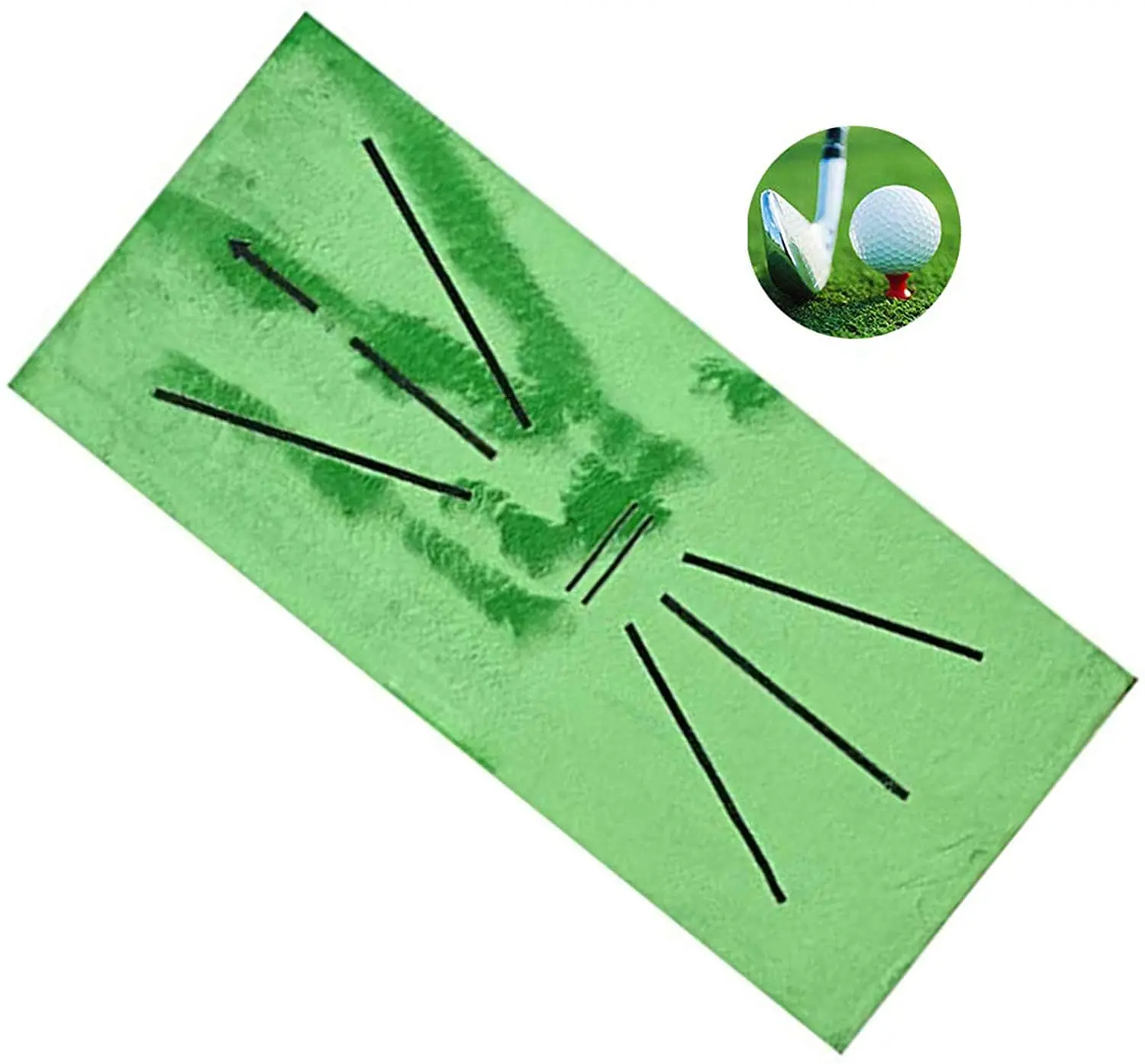 

Golf Training Mat Velvet Batting Practice Mat Portable Golf Hitting Pad for Indoor Outdoor