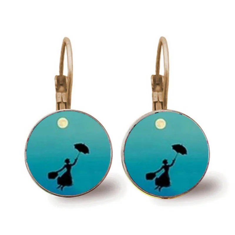 New Fashion Mary Poppins Earrings Steampunk Mary Poppins Earrings Female Gift Wedding Bride Jewelry Souvenir Mother