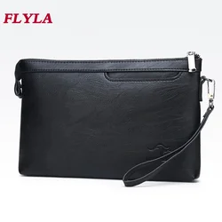 Men's Handbags Casual Multifunctional Soft Leather Clutch Envelope Bag Mobile Phone Bag Clutch