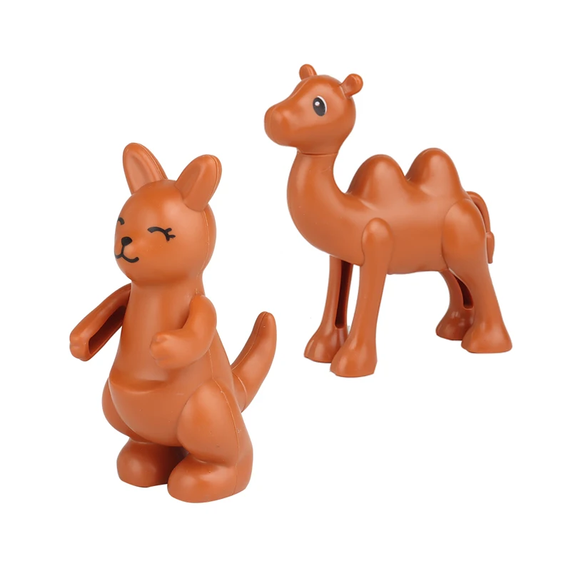 Zoo Tiere Serie Set Große Größe Bausteine Montieren Zubehör Nette Vögel Tiere Elefant Tiger Ziegel Bildung Spielzeug Kinder
