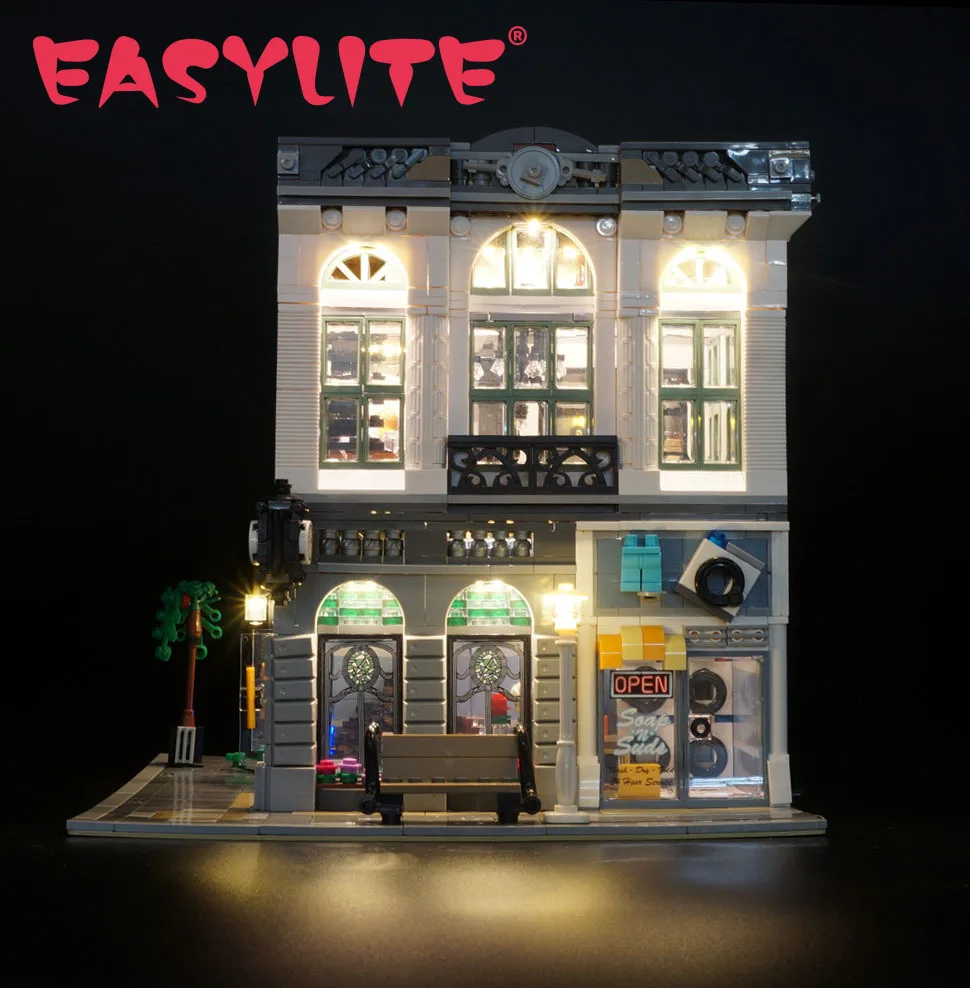 

EASYLITE LED Light Kit For 10251 Brick Green Bank Model DIY Toys Only Lighting Set Not Included Building Blocks