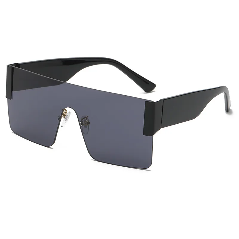 

Oversize Square Sunglasses Women Men Vintage Brand Driving Sun Glasses Women Flat Top Big Frame Sunglass Retro Siamese Eyewear