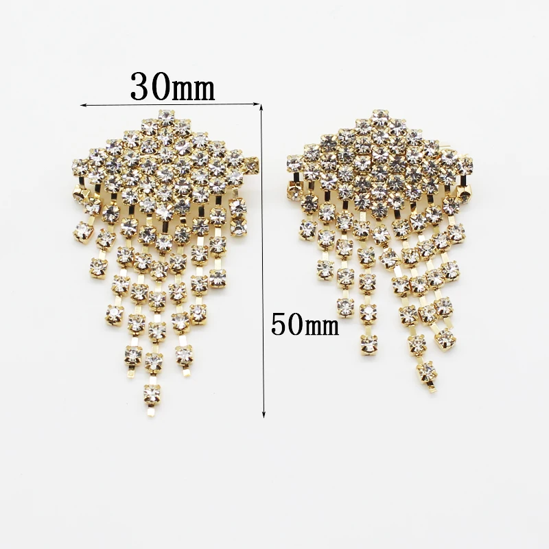 Sale Prices Rhinestones Brooches 1PCS Women Clothing Jewelry Decoration Two Color Crystal Brooch DIY Handwork Accessories