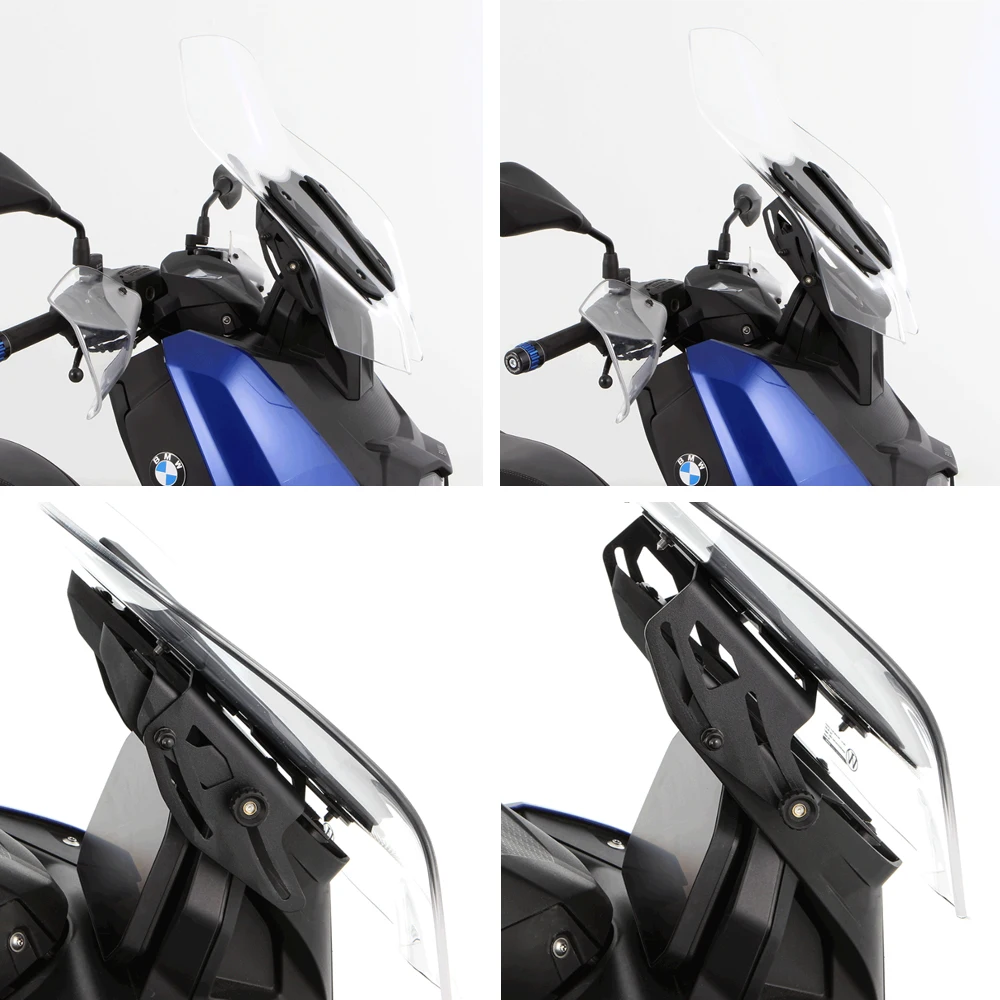 Motorcycle windshield adjustable bracket deflector glass adjuster for BMW C400X C 400X C400 X