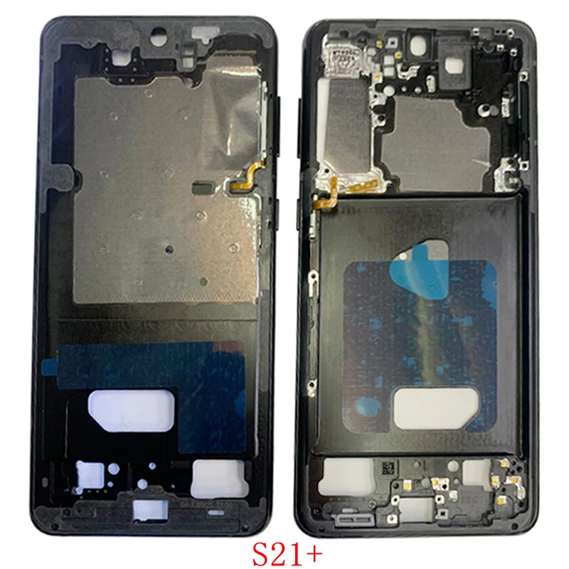 Housing Middle Frame LCD Bezel Plate Chassis For Samsung S21 G991 S21+ G996 S21 Ultra G998 Phone Metal Middle Frame Repair Parts