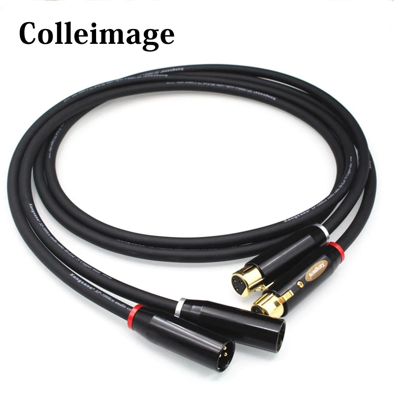 

Colleimage Y-8 Hifi XLR Cable Pure 7N OCC Silver-plated Audio Cable With Top Grade Carbon fiber XLR Plug