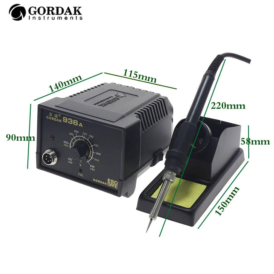 GORDAK 936Aanti-static High Temperature Soldering Station Thermostat Electric Ferrochrome 60W Welding Electric Soldering Station