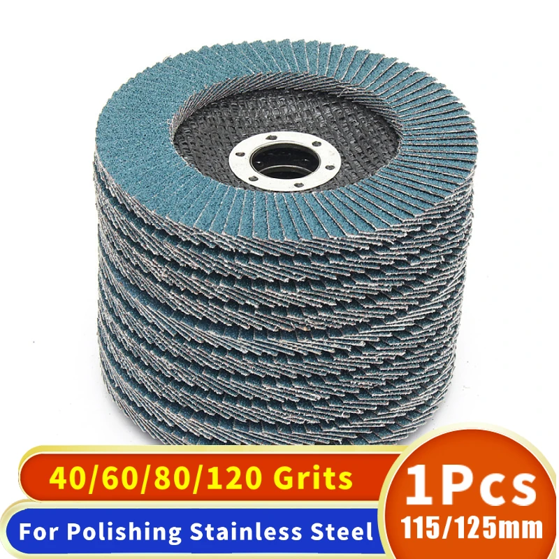 1Pcs Grinding Wheels Flap Discs Sanding Discs 115/125mm 4.5/5Inch 40/60/80/120 Grit Angle Grinder Abrasive  Wood Tools