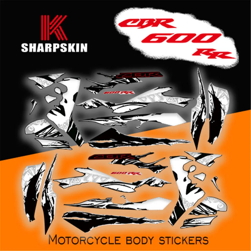 Motorcycle body sticker fairing waterproof decal moto decals stickers kit For Honda CBR600RR F5 2007-2012 CBR 600RR cbr600 rr