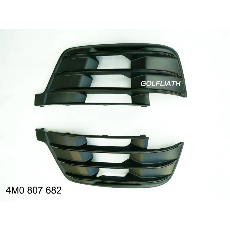 Replacement Fog Lamp Cover Radiator Grille For Audi Q7 Sline SQ7 2016-2021 Left Right Front Bumper Turn Signal Lower Grill