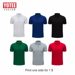 YOTEE 2020 summer casual business high quality short sleeve personal company group custom POLO shirt cotton men and women custom