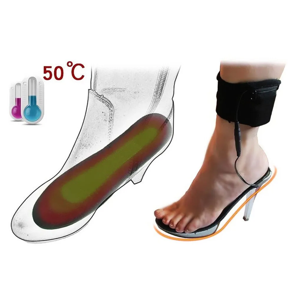 Heating Insole USB Rechargeable Charging Heating Insole Winter Indoor And Outdoor Warm Feet Suitable For A Variety Of Shoes