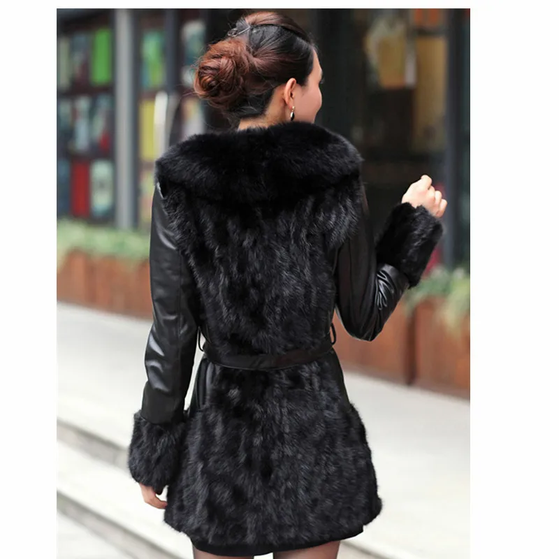 

Real Women Genuine Leather Jacket Natural Mink Fur Coat Sheepskin Jackets Womens Clothing Jaqueta De Couro 930-1 YY751