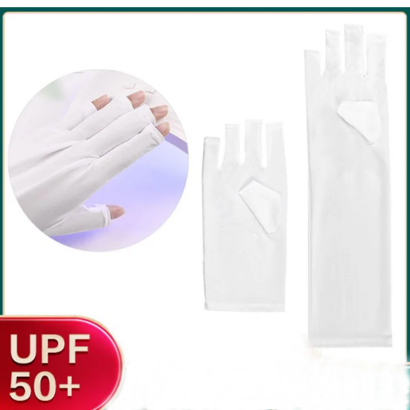 1 Pair Lamp Radiation Gloves Manicure Nail Art Dryer Fashion Women Anti UV LED Lamp Nails Dryer Light Tool