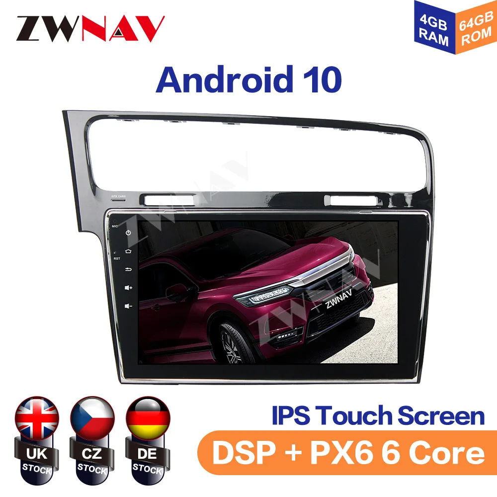 Android 10 Car Radio for Volkswagen Golf 7 Multimedia 2013 - 2017 Golf7 Stereo Autoradio DSP Audio IPS Carplay HDMI-compatible