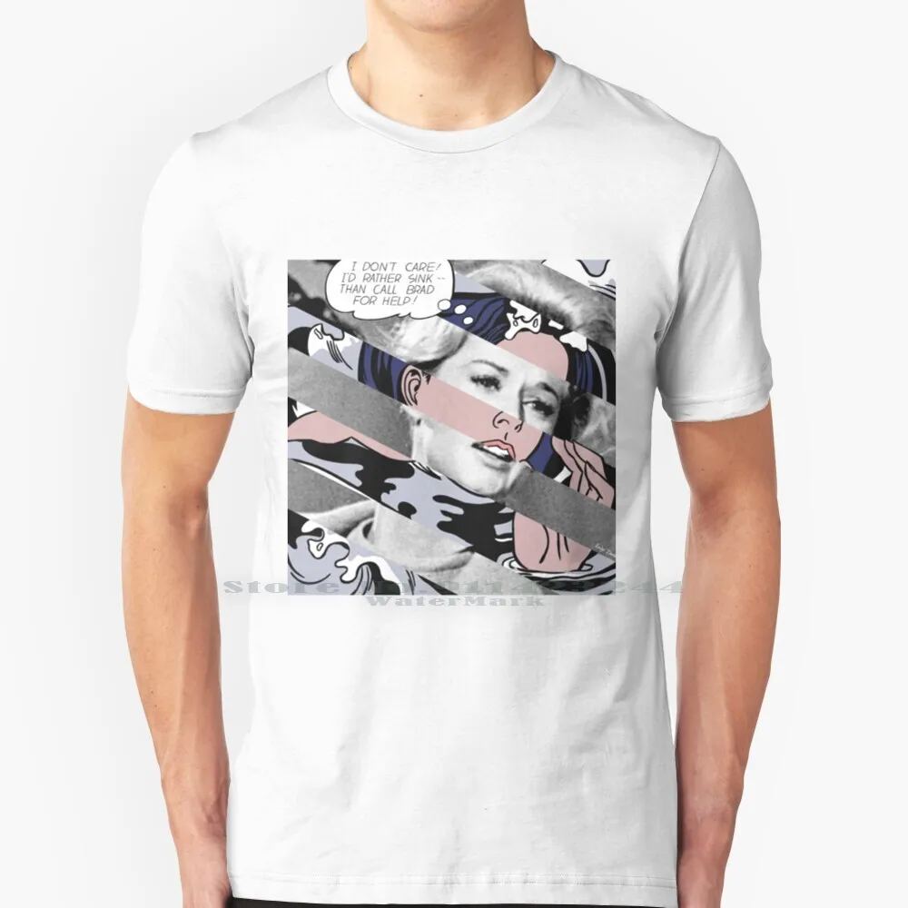 Drowning Girl By Roy Lichtenstein And Tippi Hedren In The Movie Birds 100% Cotton T Shirt Roy Lichtenstein Tippi Hedren Pop Art