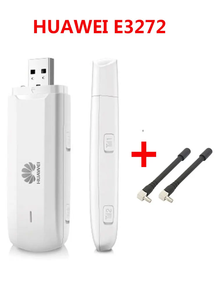 Unlocked Huawei E3272 4G LTE USB Dongle new Wifi 150Mbps 4G LTE modem dongle USB stick data card PK e8372+ 2PSC antenna